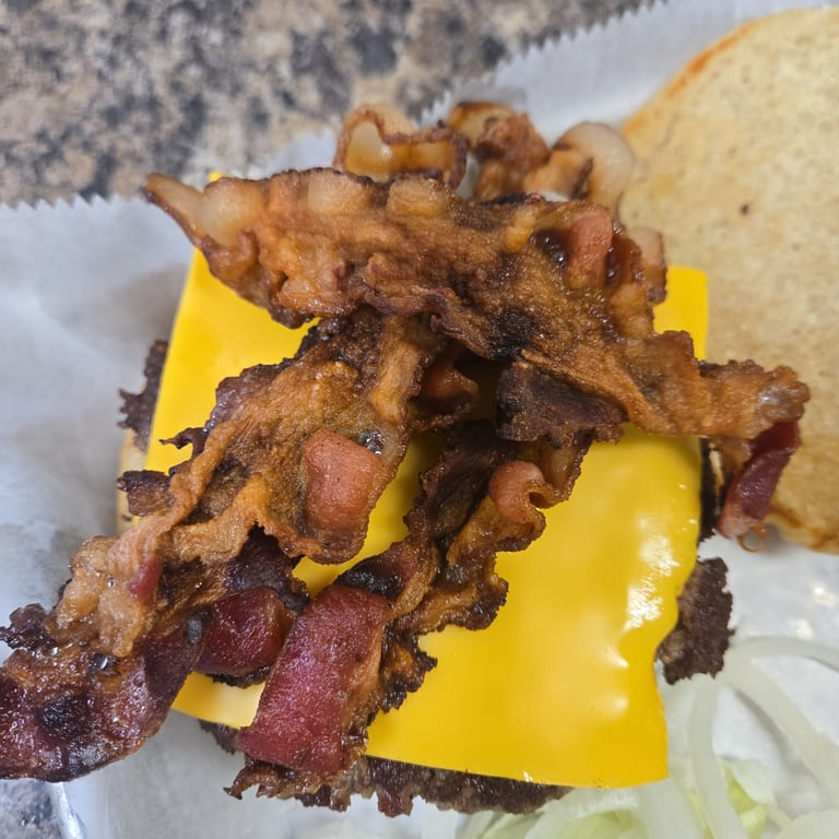Indulge in Our Bacon Cheeseburger