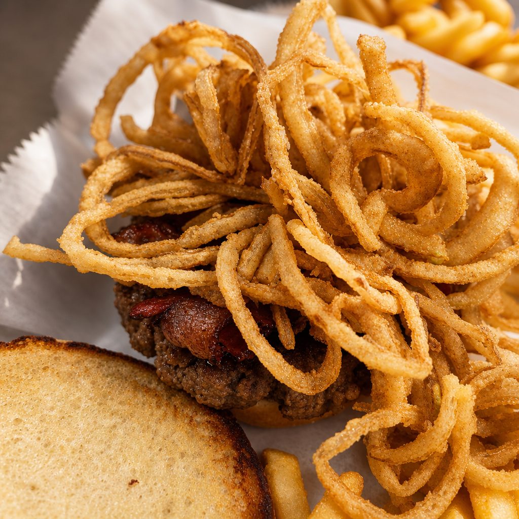 Crispy Onion Burger.