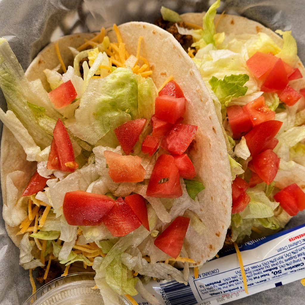 Tacos with Ground Beef.